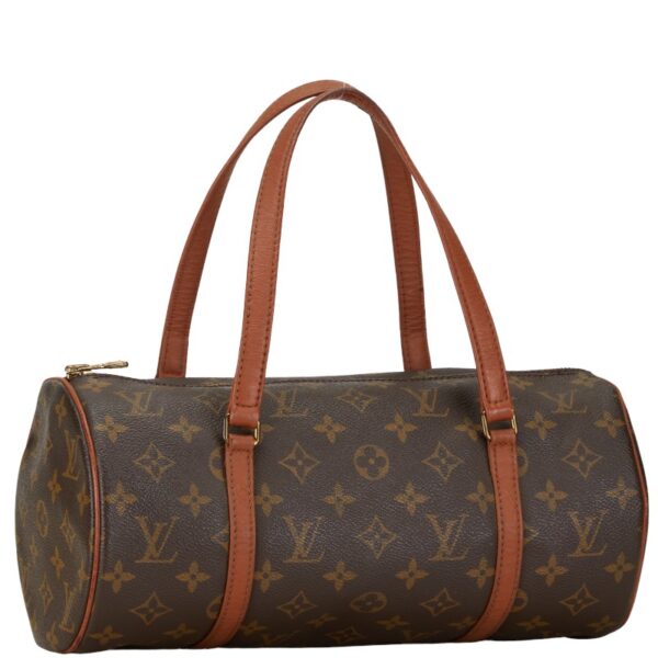 1 0165864 3 Louis Vuitton Monogram Papillon 30 Handbag Brown