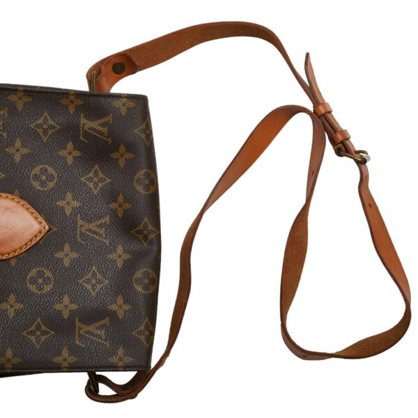 1 0165865 6 Louis Vuitton Monogram Cartesier MM Crossbody Shoulder Bag Brown