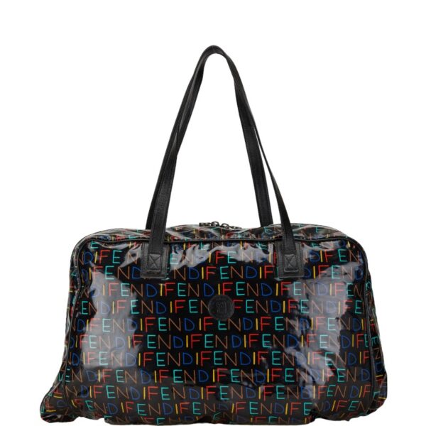 1 0165867 1 Fendi Vinyl Bag Black Multicolor