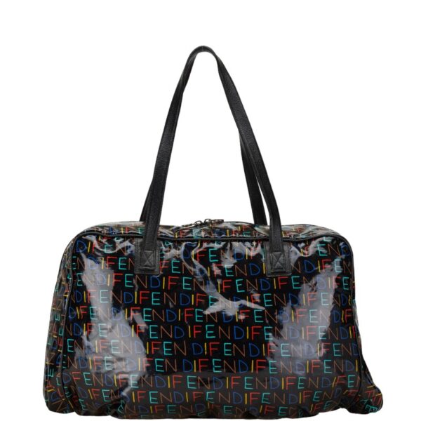 1 0165867 3 Fendi Vinyl Bag Black Multicolor