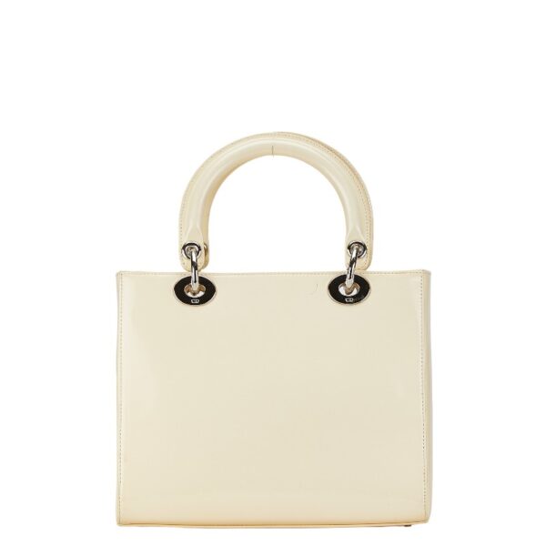 1 0165880 4 Dior Dior Shoulder Bag 2Way Enamel Beige