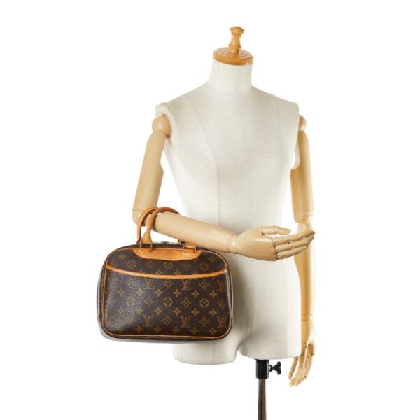 1 0166899 10 Louis Vuitton Monogram Trouville Handbag Brown