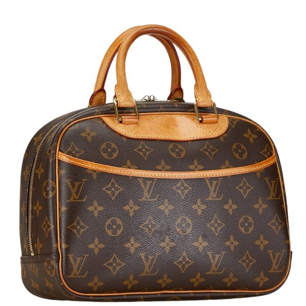 1 0166899 2 Louis Vuitton Monogram Trouville Handbag Brown