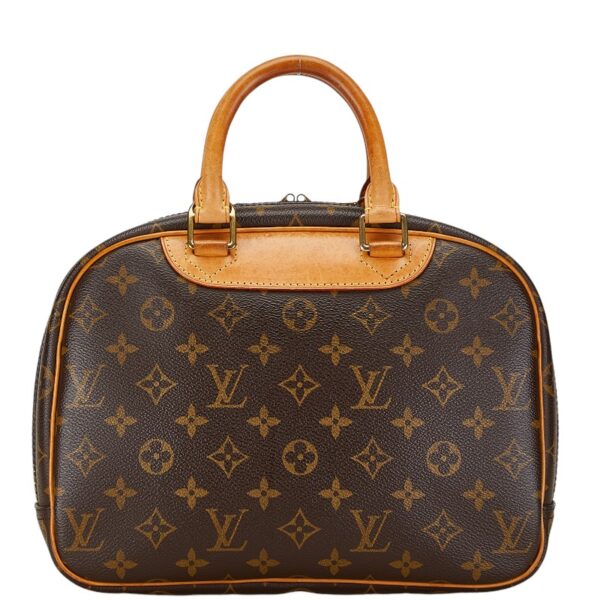 1 0166899 3 Louis Vuitton Monogram Trouville Handbag Brown