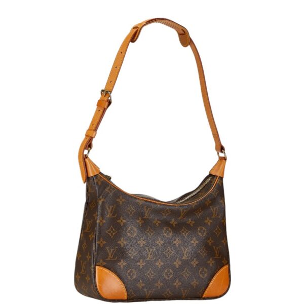 1 0166939 2 Louis Vuitton Monogram Boulogne 30 Shoulder Bag Brown