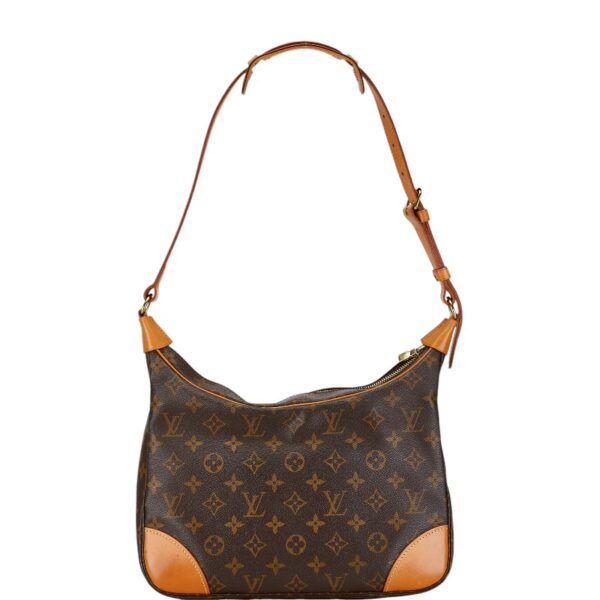 1 0166939 3 Louis Vuitton Monogram Boulogne 30 Shoulder Bag Brown