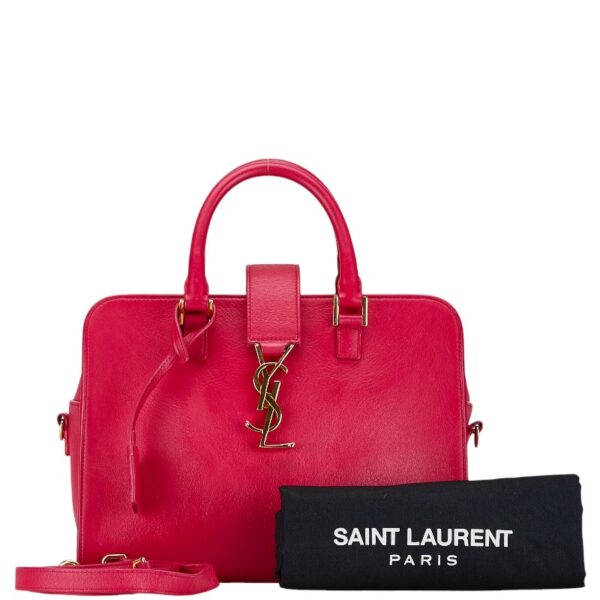 1 0166941 1 Saint Laurent Baby Cabas Shoulder Bag 2Way Pink