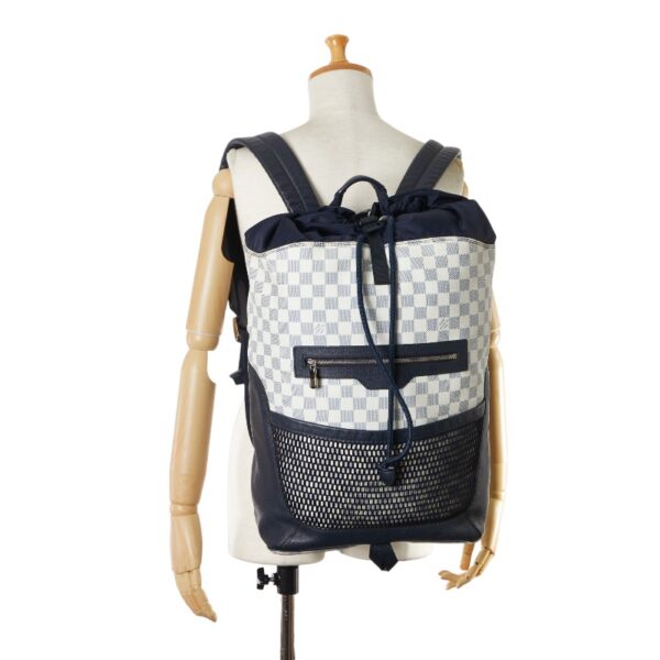 1 0166943 10 Louis Vuitton Damier Coast Match Point Rucksack Blue White