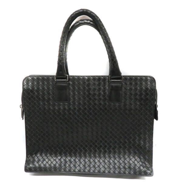 1 1 Bottega Veneta Briefcase Bag Leather Intrecciato Black