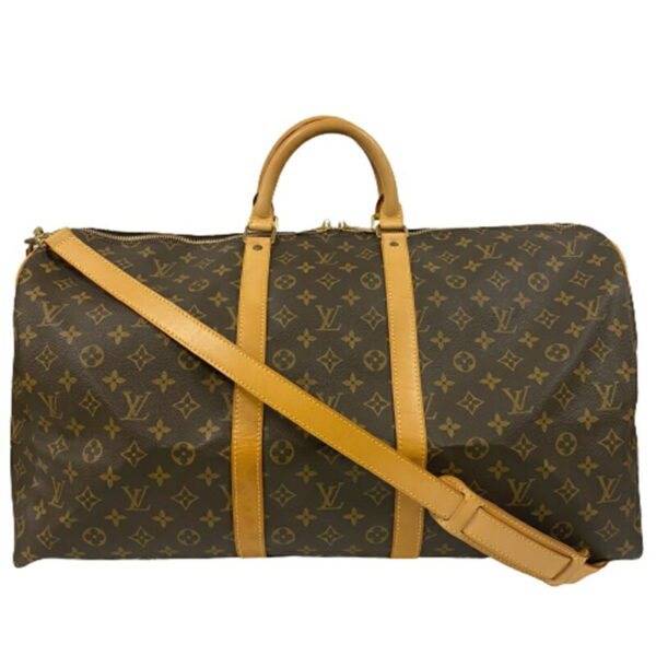 1 20230917 Louis Vuitton Keepall Bandouliere 55 Bag Monogram Canvas Brown