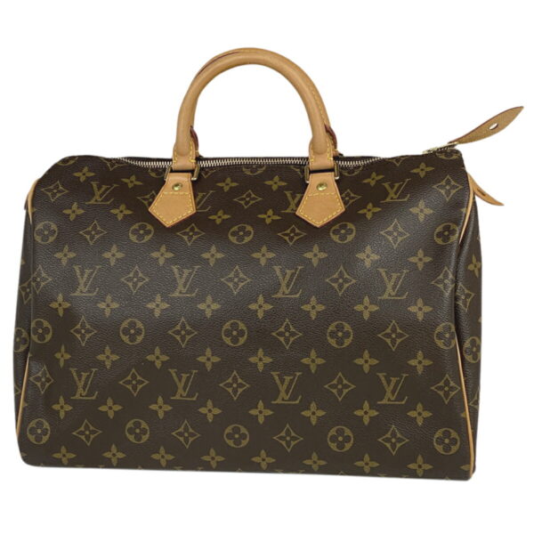 1000022403222 11 Louis Vuitton Speedy 35 Bag Monogram Brown