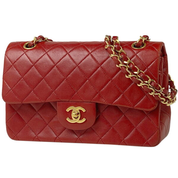 1000034082804 11 Chanel Matelasse Flap Chain Shoulder Bag Leather Red