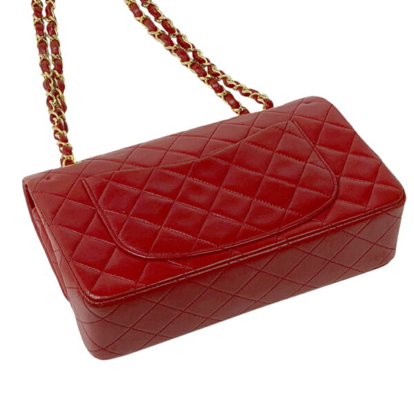 1000034082804 12 Chanel Matelasse Flap Chain Shoulder Bag Leather Red