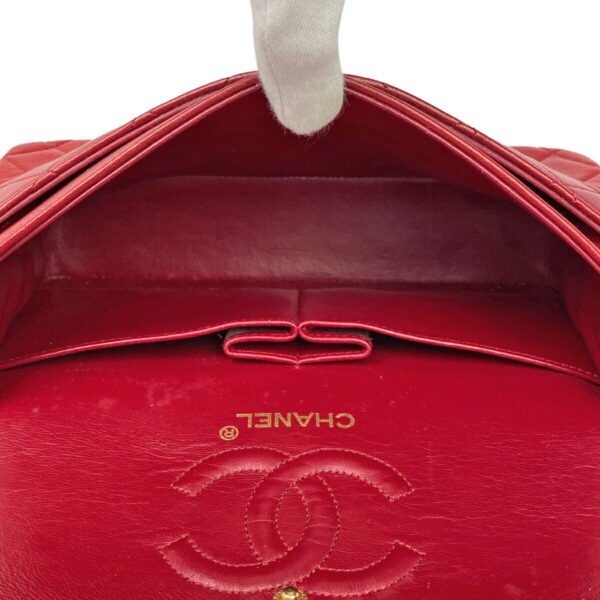 1000034082804 22 Chanel Matelasse Flap Chain Shoulder Bag Leather Red