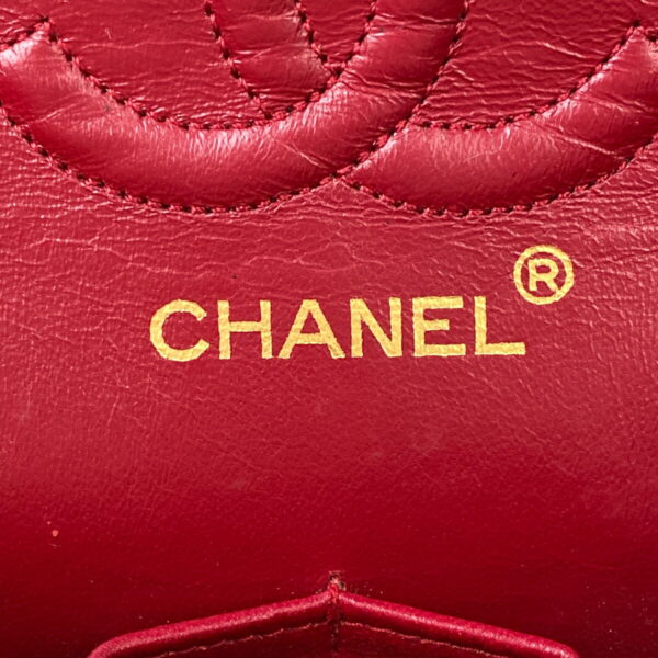 1000034082804 23 Chanel Matelasse Flap Chain Shoulder Bag Leather Red