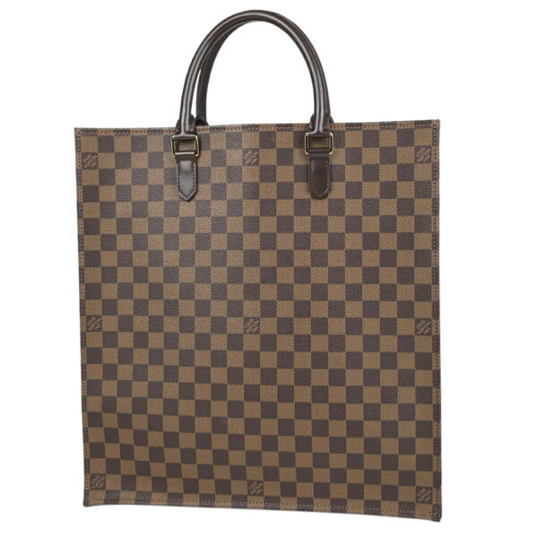 1000035376988 11 Louis Vuitton Sac Plat Commuter Tote Bag Damier Brown