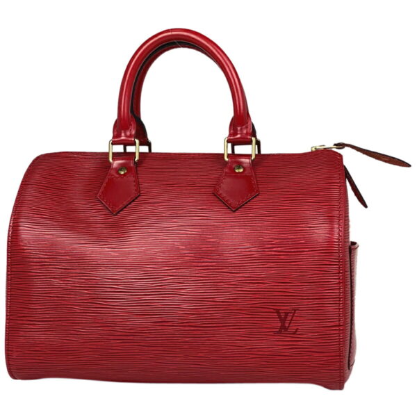 1000035728824 11 Louis Vuitton Speedy 25 Mini Bag Epi Castilian Red