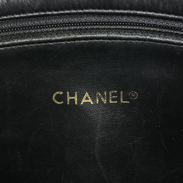 1000036791025 20 CHANEL Coco Mark Leather Tote Bag Black