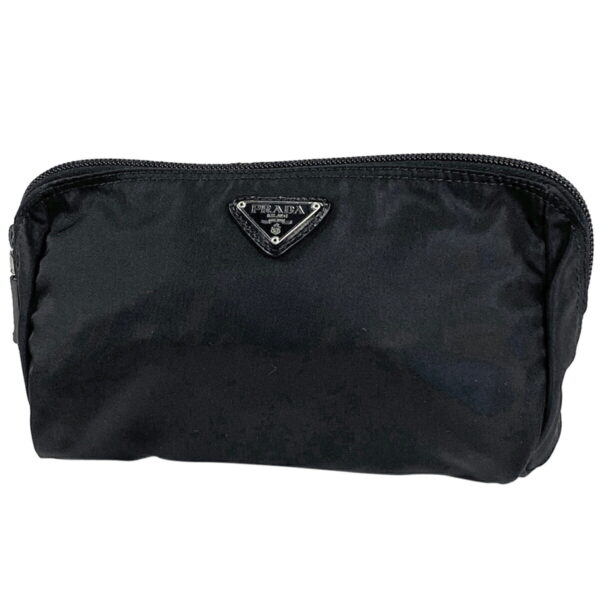 1000037490392 11 PRADA Plate Pouch Tessuto Nylon Nero