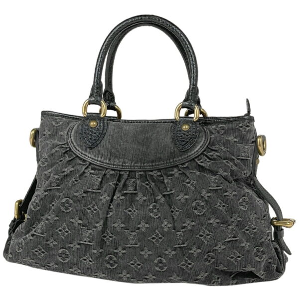 1000037523991 11 Louis Vuitton Neo Cabby MM 2way Shoulder Bag Monogram Denim Noir