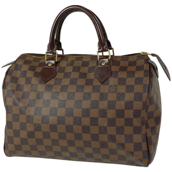 1000038085184 11 Louis Vuitton Speedy 30 Bag Damier Brown