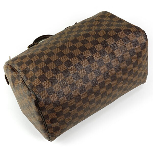 1000038085184 12 Louis Vuitton Speedy 30 Bag Damier Brown