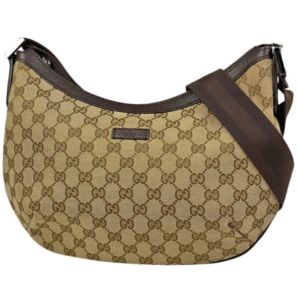 1000038350060 11 Gucci GG Pattern Shoulder Bag GG Canvas Brown