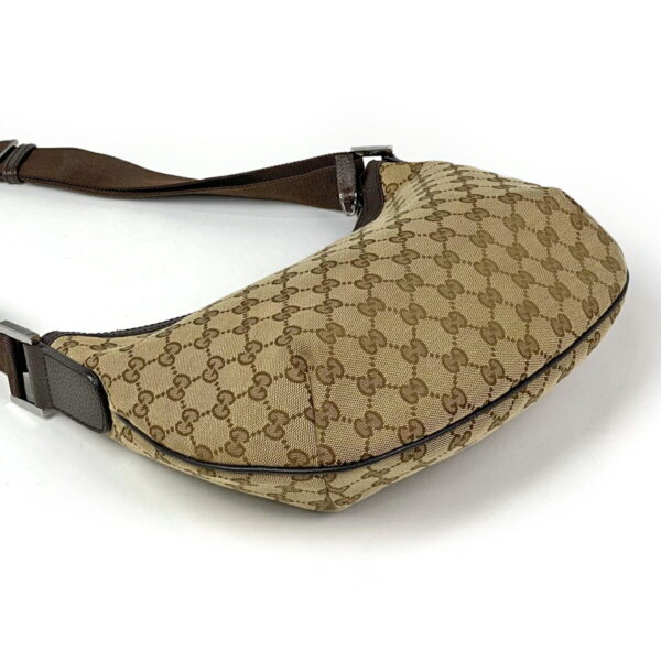 1000038350060 12 Gucci GG Pattern Shoulder Bag GG Canvas Brown