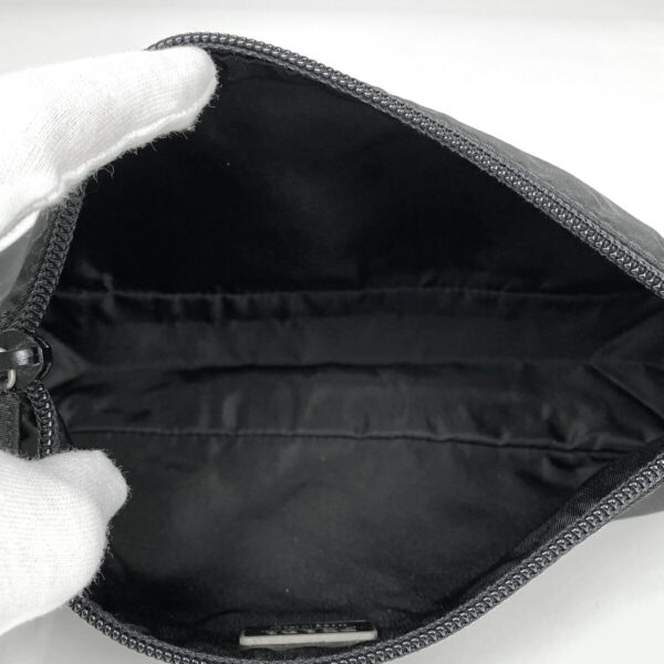 1000039410749 15 PRADA Plate Handbag Accessory Case Nylon Nero