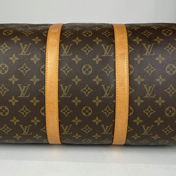 1000040613214 12 Louis Vuitton Keepall 50 Bag Monogram Brown