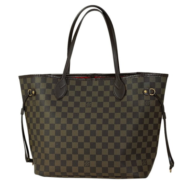 1000041974772 11 Louis Vuitton Neverfull MM Shopping Tote Bag Damier Brown