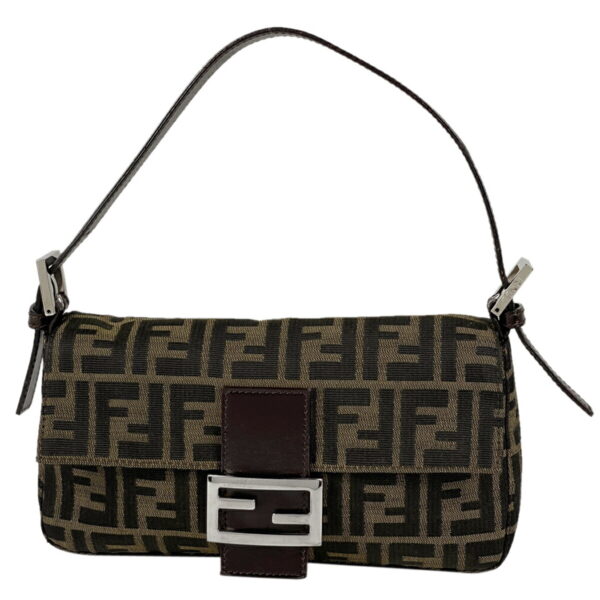 1000043036713 11 Fendi Zucca Pattern Mamma Bucket Shoulder Bag Canvas Brown