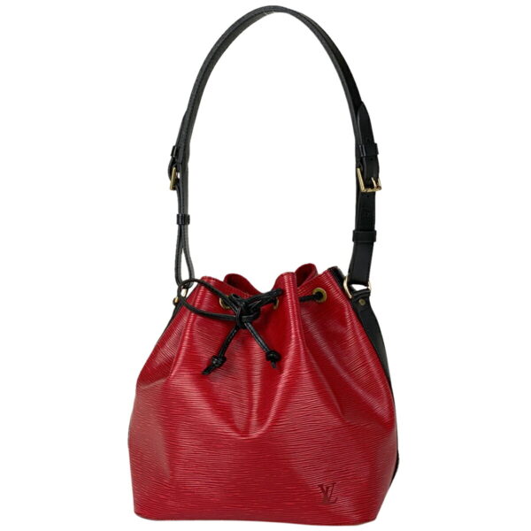 1000043518042 11 Louis Vuitton Petit Noe Drawstring Shoulder Bag Epi Castilian Red