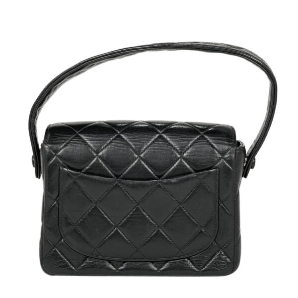 1000043681388 13 Chanel Cocomark Handbag Matelasse Leather Black