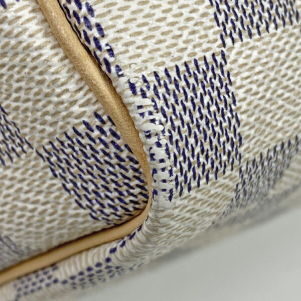 1000045549679 13 Louis Vuitton Speedy 25 Bag Damier Azur White