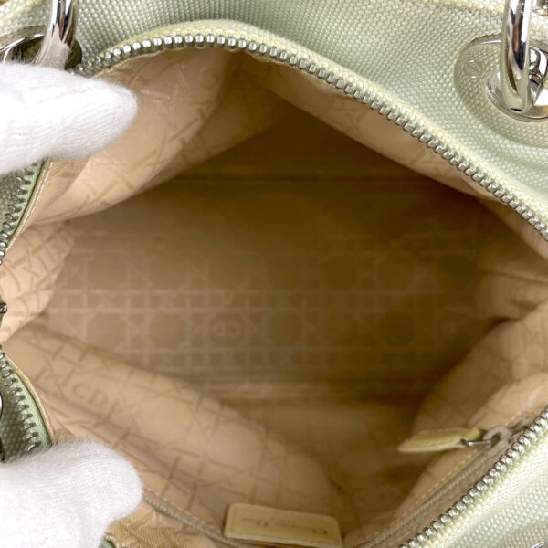 1000046140936 17 Christian Dior Lady Dior Canvas Handbag Mint Green