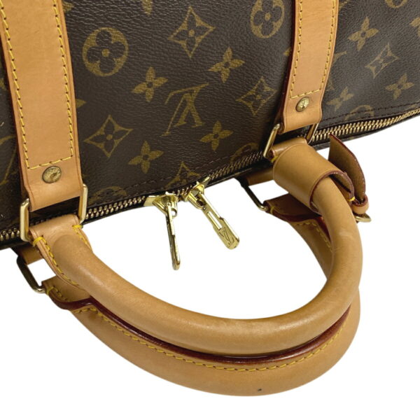 1000046335950 17 Louis Vuitton Keepall Bandouliere 55 Bag Monogram Brown