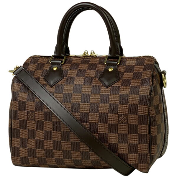 1000046351998 11 Louis Vuitton Speedy Bandouliere 25 2way Shoulder Bag Damier Brown