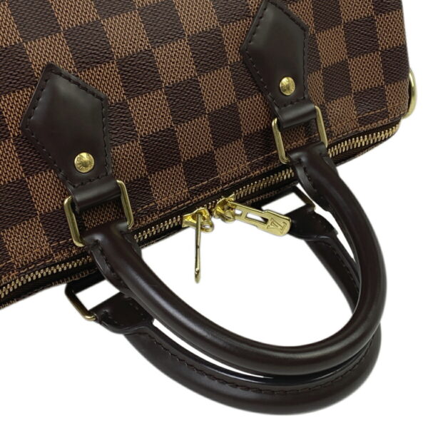 1000046351998 18 Louis Vuitton Speedy Bandouliere 25 2way Shoulder Bag Damier Brown