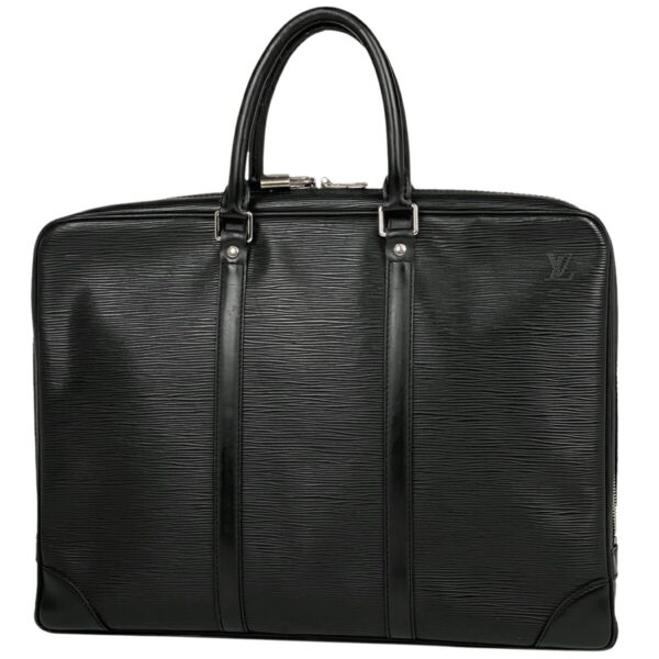 1000046421400 11 Louis Vuitton Porte de Cumin Voyage Briefcase Epi Noir