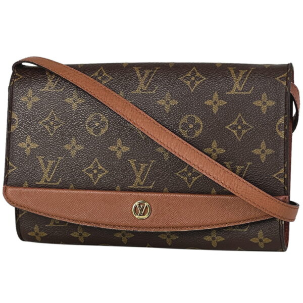 1000047255790 11 Louis Vuitton Bordeaux 24 Crossbody Clutch Bag Monogram Brown