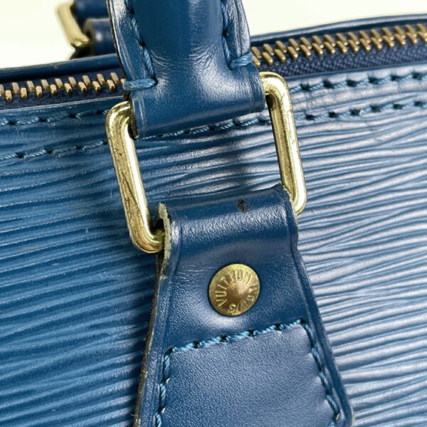 1000047308199 14 Louis Vuitton Speedy 25 Handbag Epi Toledo Blue