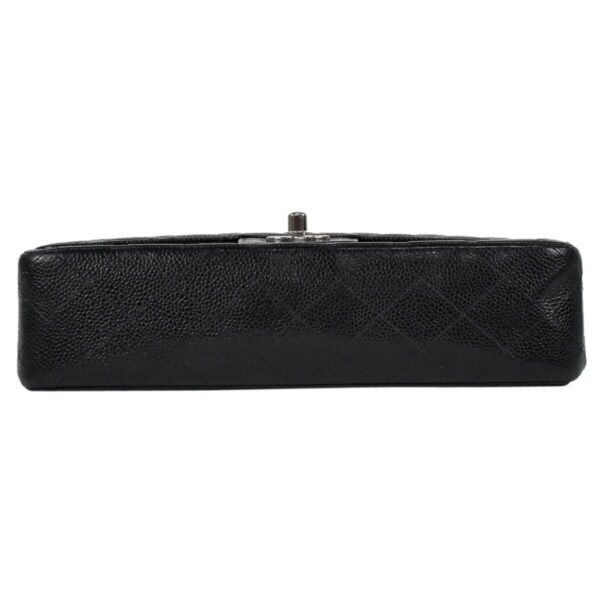 1000047325745 04 CHANEL Matelasse W Flap Caviar Skin Handbag Black