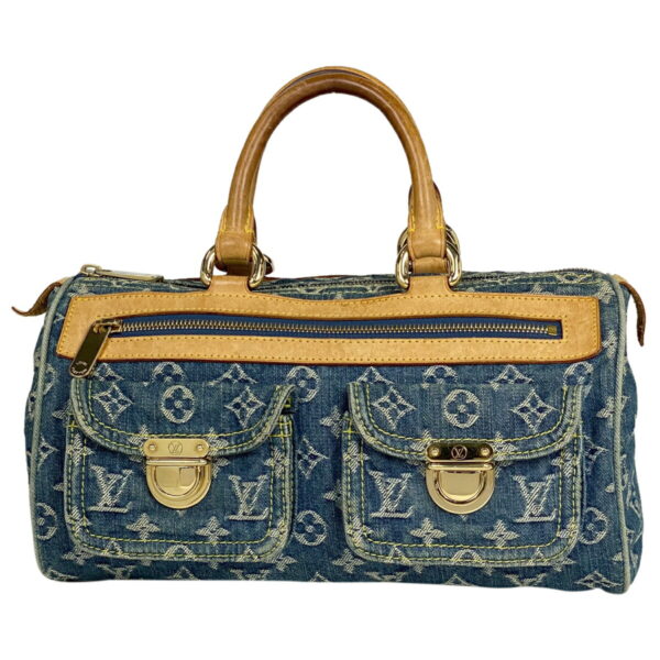 1000047440356 11 Louis Vuitton Neo Speedy Bag Monogram Denim Blue