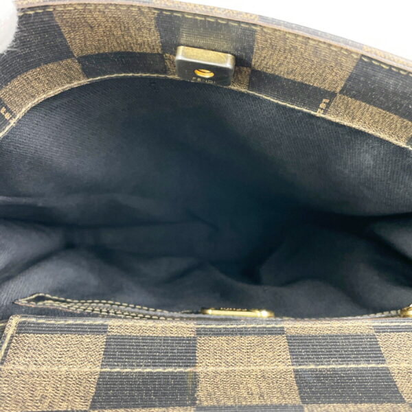 1000047629805 18 Fendi Block Check Tote Bag Brown