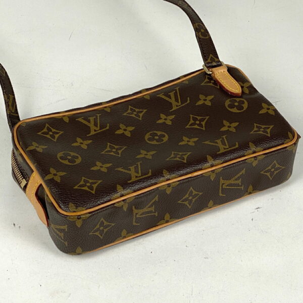 1000047713672 12 Louis Vuitton Pochette Marly Bandouliere Crossbody Shoulder Bag Monogram Brown