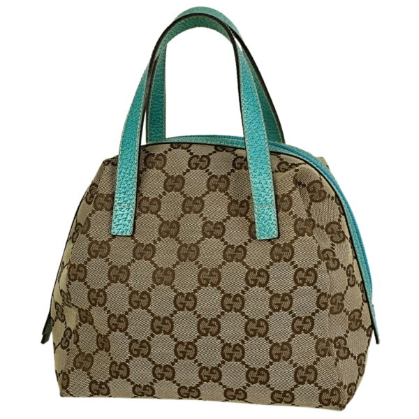 1000047835275 11 Gucci GG Pattern Handbag GG Canvas Beige Blue