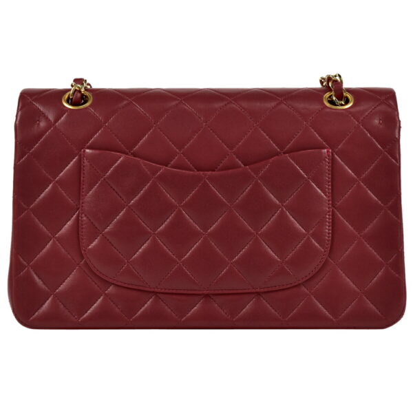 1000048152944 03 CHANEL Matelasse W Flap Leather Handbag Red