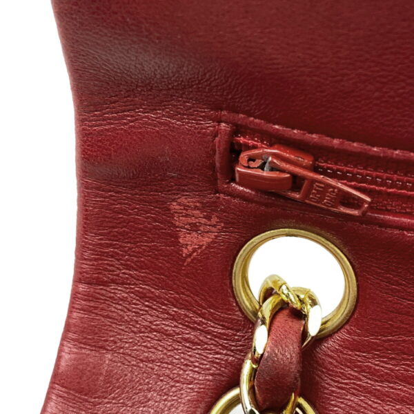 1000048186970 20 CHANEL Matelasse W Flap Leather Shoulder Bag Red