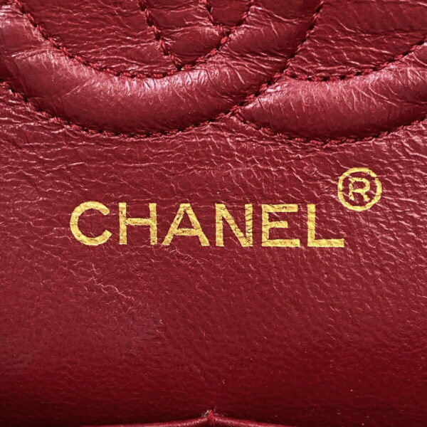 1000048186970 25 CHANEL Matelasse W Flap Leather Shoulder Bag Red